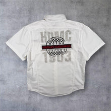 Load image into Gallery viewer, Harley Davidson Genuine MotorClothes 1903 Racing Mechanic Shirt White L
