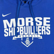 Load image into Gallery viewer, Nike Morse Shipbuilders Baseball Hoodie Mens M Blue USA American Teamwear
