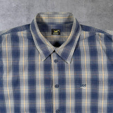 Load image into Gallery viewer, Early 00's Lee Blue Grey Multi Check Long Sleeve Cotton Shirt
