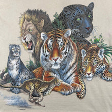 Load image into Gallery viewer, Vintage 90's Habitat Wilderness Animal Wildlife Graphic Single Stitch Beige T-Shirt
