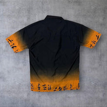 Load image into Gallery viewer, Early 00's Urban Gear Gothic Y2K Dragon Black Orange Short Sleeve Shirt
