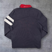 Load image into Gallery viewer, Howick Rugby Shirt Mens M 06 Crest Heavyweight Long Sleeve Preppy Polo Navy Blue
