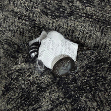 Load image into Gallery viewer, Vintage 90s Maremma Textured Grey Mix Polo Jumper Grandad Knit Retro XL
