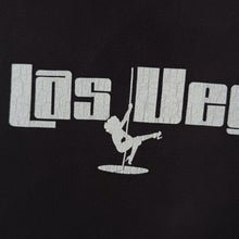 Load image into Gallery viewer, Vintage Las Vegas Strip USA Tourist Spellout Novelty Graphic Faded Black Cotton T-Shirt
