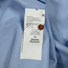 Load image into Gallery viewer, Vivienne Westwood Mens Shirt Size 52 L XL Blue Orb Logo Long Sleeve F/W 2019
