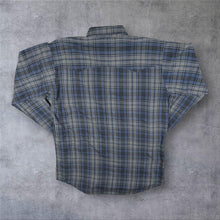 Load image into Gallery viewer, Vintage Mid-West Garment Co. Western Cowboy Check Long Sleeve Popper Shirt
