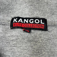 Load image into Gallery viewer, Kangol Elite Collection Mens Grey Quarter Zip Snap Neck Sweatshirt XL
