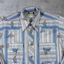 Load image into Gallery viewer, Vintage 70s Fenton Western Shirt USA Pearl Snap Cowboy Floral Rockabilly M L
