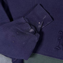 Load image into Gallery viewer, Vintage 90s MV Sport Pro-Weave Notre Dame Sweatshirt Colourblock Embroidered
