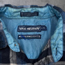 Load image into Gallery viewer, Early 00’s Van Heusen “Winterweights” Tartan Plaid Check Long Sleeve Flannel Shirt
