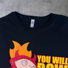 Load image into Gallery viewer, Family Guy Stewie Griffin T Shirt 2009 You Will Bow To Me Black XL Cartoon Tee

