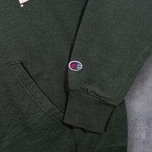 Load image into Gallery viewer, Champion "Notre Dame" University College Spellout Graphic Green Hoodie
