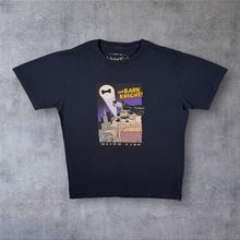 Load image into Gallery viewer, Weird Fish "The Bark Knight!" Cartoon Parody Graphic Navy Blue Cotton T-Shirt
