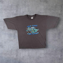 Load image into Gallery viewer, Early 00's Here Today Gone To Maui Hawaii USA Tourist Grey Graphic T-Shirt
