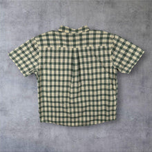 Load image into Gallery viewer, Patagonia Fezzman Shirt Mens XL Green Plaid Organic Cotton Short Sleeve 53962
