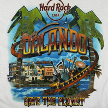 Load image into Gallery viewer, Hard Rock Cafe "Orlando" Tourist Souvenir Spellout Graphic White Cotton T-Shirt
