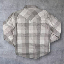 Load image into Gallery viewer, Levi's Western Style Grey Mix Check Long Sleeve Cotton Popper Shirt

