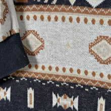 Load image into Gallery viewer, Vintage 90s New Fast C&amp;A Aztec Geometric Long Sleeve Polo Shirt Mens M 48/50
