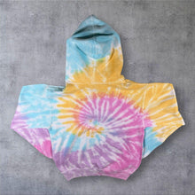 Load image into Gallery viewer, Mackinaw City Michigan USA Embroidered Tourist Multi Colour Tie Dye Hoodie
