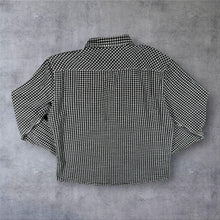 Load image into Gallery viewer, Guess Los Angeles Black White Gingham Check Long Sleeve Cotton Shirt
