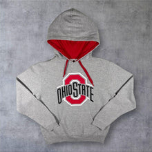 Load image into Gallery viewer, Ohio State Buckeyes Hoodie Mens M Grey Red Scarlet &amp; Gray OSU NCAA Sweatshirt
