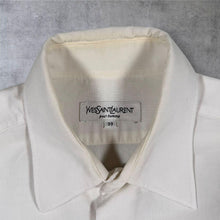 Load image into Gallery viewer, Vintage Yves Saint Laurent YSL Pour Homme Shirt Mens 39 L White Cotton Logo
