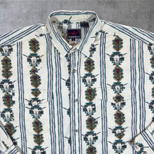 Load image into Gallery viewer, Vintage 90's Roper Cowboy Western Native American Aztec Patterned Long Sleeve Cotton Shirt
