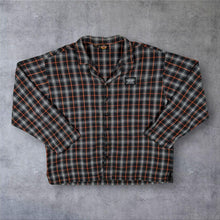 Load image into Gallery viewer, Harley Davidson Mens XXL Plaid Flannel Shirt Black Orange Long Sleeve Biker 2XL
