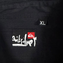 Load image into Gallery viewer, Vintage Y2K Quiksilver Mens XL Black Embroidered Shirt 00s Surf Skate Short Sleeve
