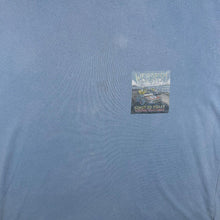 Load image into Gallery viewer, Vintage Weird Fish Coast To Toast Cartoon Graphic Faded Blue Cotton T-Shirt
