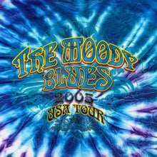Load image into Gallery viewer, Vintage The Moody Blues 2005 USA Tour Rock Music Band Blue Tie Dye T-Shirt

