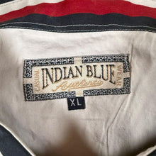 Load image into Gallery viewer, Vintage 90s Indian Blue Colour Block Striped Shirt Oversized XL Retro
