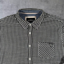 Load image into Gallery viewer, Guess Los Angeles Black White Gingham Check Long Sleeve Cotton Shirt
