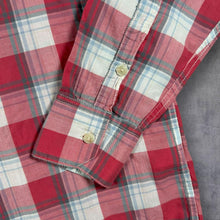 Load image into Gallery viewer, Levi's Shirt Mens M Red Blue Plaid Check Button Down Long Sleeve Two Horse
