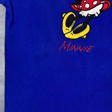 Load image into Gallery viewer, Vintage Mickey Inc. Disney "Minnie" Embroidered Spellout Blue T-Shirt
