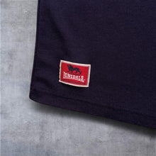 Load image into Gallery viewer, Early 00's Lonsdale Classic Logo Graphic Navy Blue Cotton Blend Short Sleeve T-Shirt
