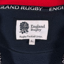 Load image into Gallery viewer, England Rugby RFU Fleece Mens Large Navy Red Quarter Zip L Sweatshirt
