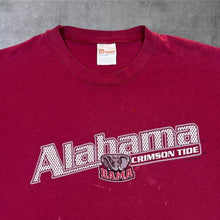 Load image into Gallery viewer, Early 00's Hanes Alabama Crimson Tide College Graphic Distressed Red T-Shirt
