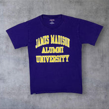 Load image into Gallery viewer, Jansport James Madison Alumni UNIVERSITY College Graphic Purple T-Shirt
