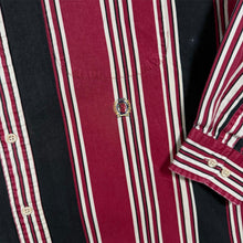 Load image into Gallery viewer, Vintage Tommy Hilfiger Mini Crest Logo Multi Striped Long Sleeve Button-Down Shirt
