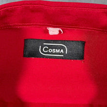 Load image into Gallery viewer, Early 00's Cosma Goth Y2K Embroidered Dragon Red Short Sleeve Shirt
