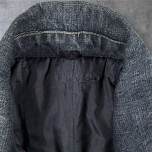Load image into Gallery viewer, 2000s Y2K Denim Jacket Mens Faded Zip Utility Padded Techwear Style M L
