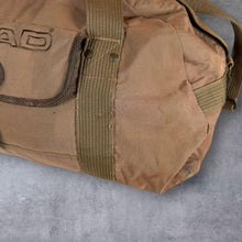 Load image into Gallery viewer, Vintage HEAD Embroidered Spellout Brown Canvas Style Weekend Duffle Holdall Bag
