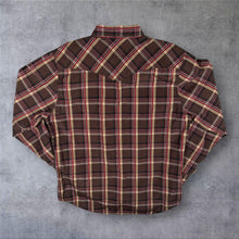 Load image into Gallery viewer, Vintage Starr Western Wear Cowboy Brown Multi Check Long Sleeve Popper Shirt
