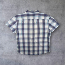 Load image into Gallery viewer, Wrangler "Regular" Blue White Mix Check Short Sleeve Cotton Shirt
