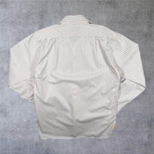 Load image into Gallery viewer, Aquascutum Of London Baby Pink White Striped Long Sleeve Dress Shirt
