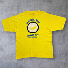 Load image into Gallery viewer, Vintage Dangerous Area Shark On Duty Surfer Souvenir Graphic T-Shirt
