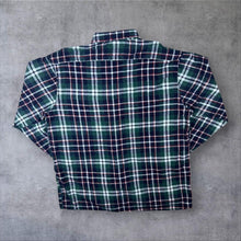 Load image into Gallery viewer, Vintage 90s Vesta Flannel Shirt Mens XL 44 Green Tartan Plaid Grunge Cotton
