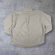 Load image into Gallery viewer, Barbour Mens 5XL Check Shirt Cream Navy Green Long Sleeve Button Down Country
