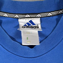 Load image into Gallery viewer, Vintage Adidas Three Stripe Embroidered Mini Logo Blue Short Sleeve T-Shirt

